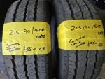215 / 70 / 15C  CONTINENTAL VANCO CAMPER TYRES - TWO AVAILABLE