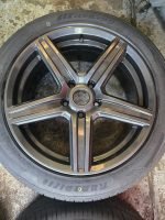 18" CALIBRE ALLOY WHEELS / NEW TYRES VOLKSWAGEN T5 / T6 FITMENT - Image 3
