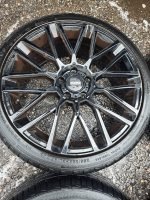 20" MOMO REVENGE ALLOY WHEELS / TYRES -  BLACK -  5 X 120  - VOLKSWAGEN T5 / T6 FITMENT - Image 6