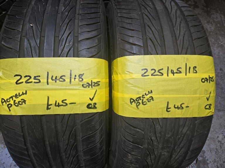 225 / 45 / 18 AOTELLI TYRES - TWO AVAILABLE