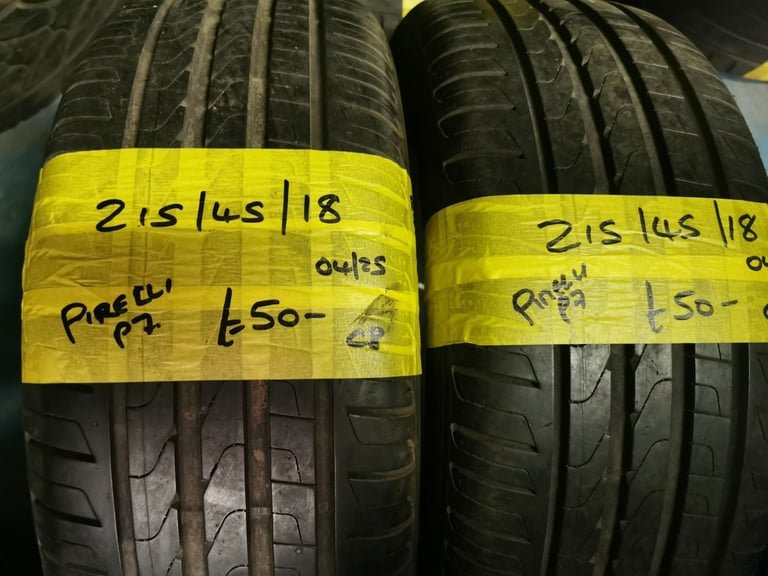 215 / 45 / 18 PIRELLI CINTURATO P7 TYRES TWO AVAILABLE