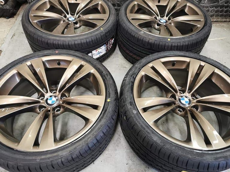 20" GENUINE BMW STYLE 316 ALLOY WHEELS / NEW TYRES