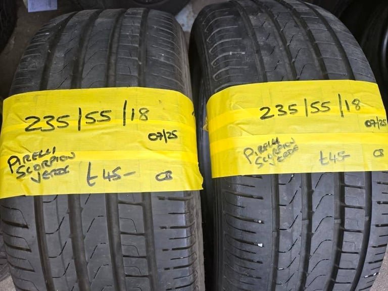 235 / 55 / 18 PIRELLI SCORPION VERDE TYRES - TWO AVAILABLE