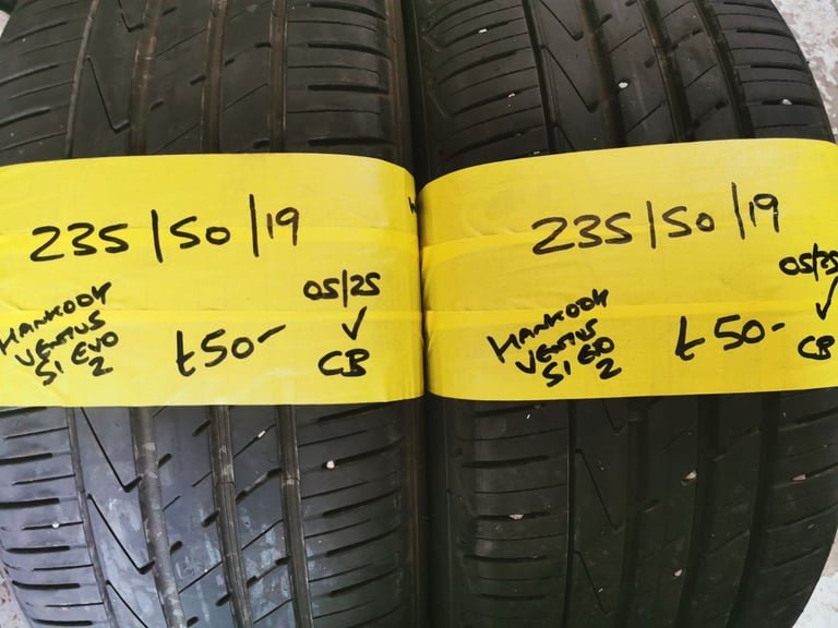 235 / 50 / 19 HANKOOK VENTUS S1 EVO 2 TYRES - TWO AVAILABLE