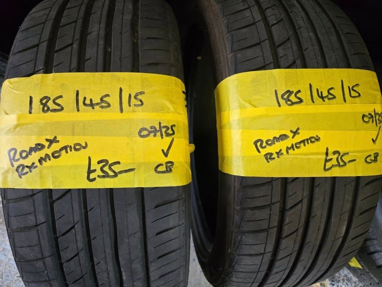 185 / 45 / 15 ROAD X RX MOTION TYRES - TWO AVAILABLE