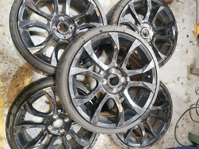 image-151.jpeg 18" WOLFRACE ASSASSIN ALLOY WHEELS / TYRES - 4 X 108 FITMENT - CITROEN DS3 - Image 1