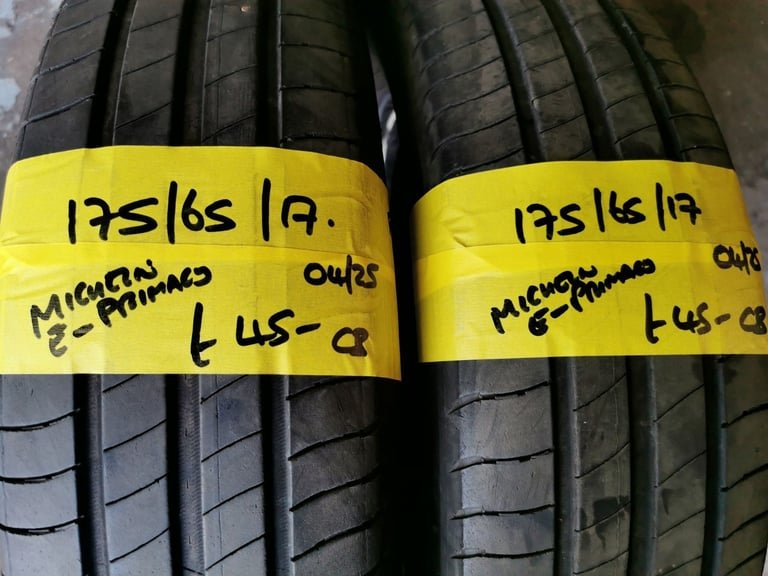 175 / 65 / 17 MICHELIN E PRIMACY TYRES - TWO AVAILABLE