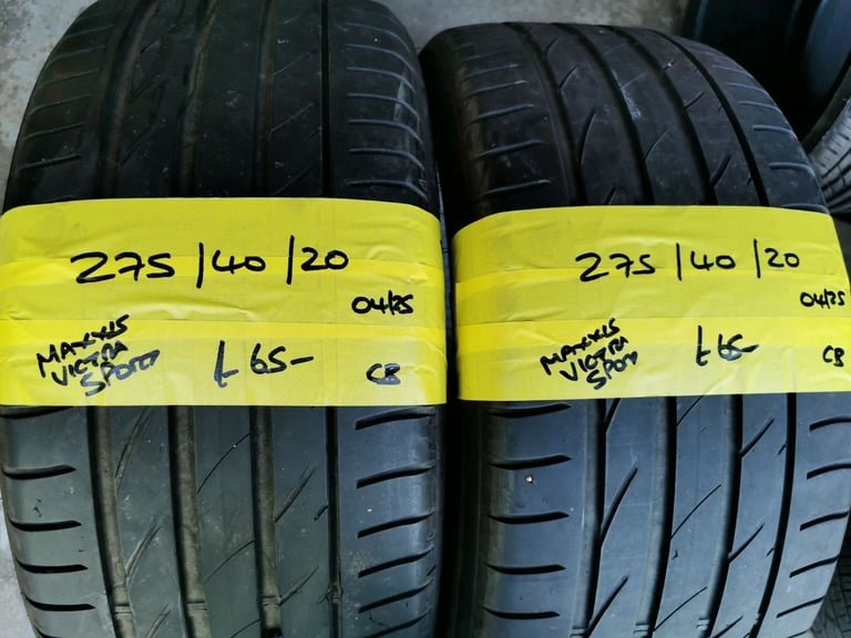 275 / 40 / 20 MAXXIS VICTRA SPORT TYRES - TWO AVAILABLE