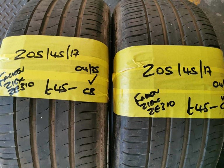 205 / 45 / 17 FALKEN ZIEX TYRES - TWO AVAILABLE - FITTING AVAILABLE