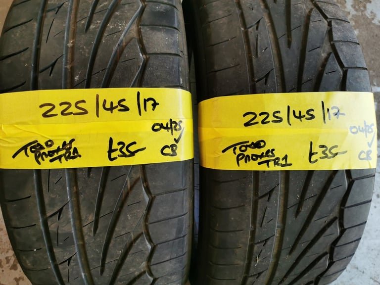 225 / 45 / 17 TOYO PROXES TR1 TYRES - TWO AVAILABLE