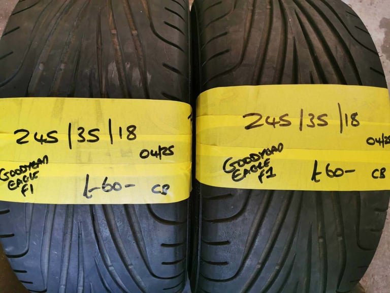 245 / 35 / 18 GOODYEAR EAGLE F1 TYRES - TWO AVAILABLE