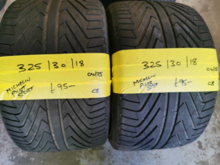 325 / 30 / 18 MICHELIN PILOT SPORT TYRES - TWO AVAILABLE