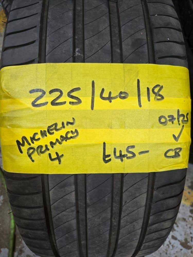 225/ 40 / 18 MICHELIN PRIMACY 4 TYRE - FITTING AVAILABLE