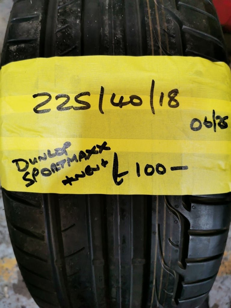 225 / 40 / 18 NEW DUNLOP SPORTMAXX TYRE - FITTING AVAILABLE