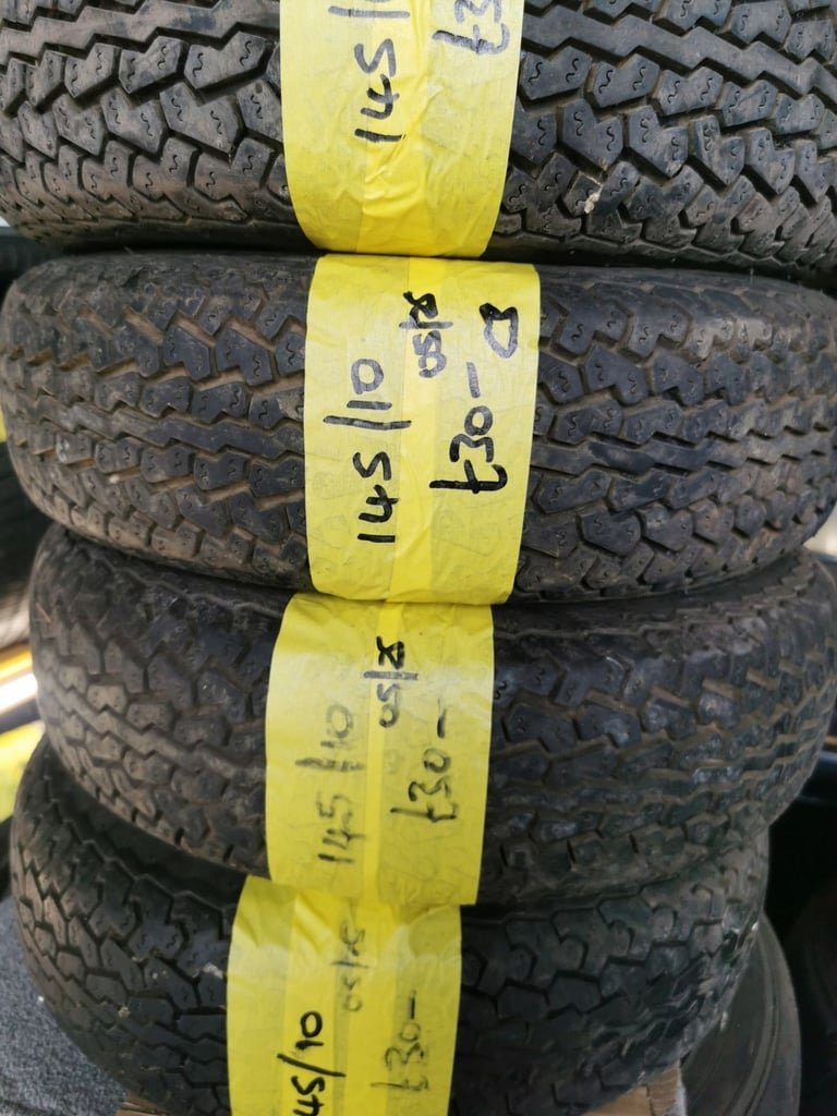145 10 TYRES - FOUR AVAILABLE