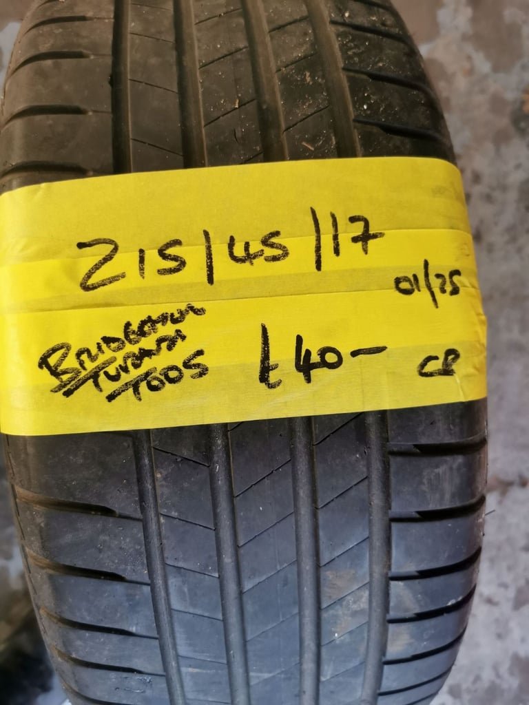215 / 45 /17 BRIDGESTONE TURANZA T005 TYRE - FITTING AVAILABLE