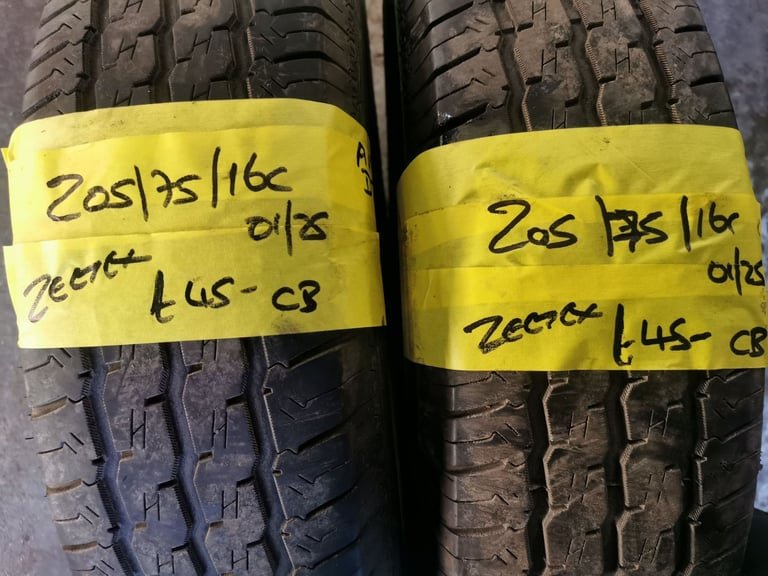 205 / 75 / 16C ZEETEX COMMETCIAL TYRES - TWO AVAILABLE
