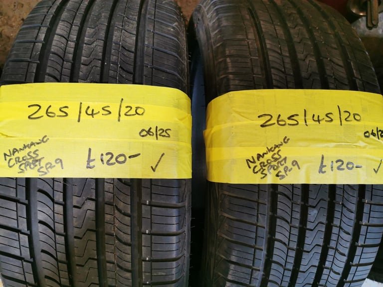 265 / 45 / 20 NANKANG CROSS SPORT SP-9 TYRES AS NEW TWO AVAILABLE