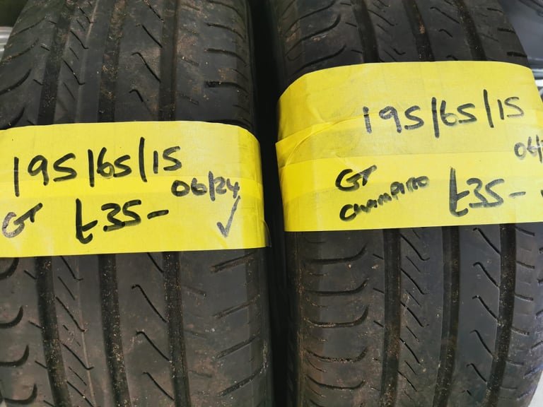 195 / 65 / 15 GT CHAMPIRO TYRES - TWO AVAILABLE