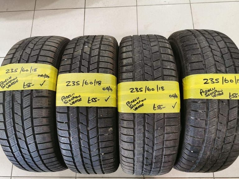 235 / 60 / 18 PIRELLI SCORPION VERDE TYRES - FOUR AVAILABLE