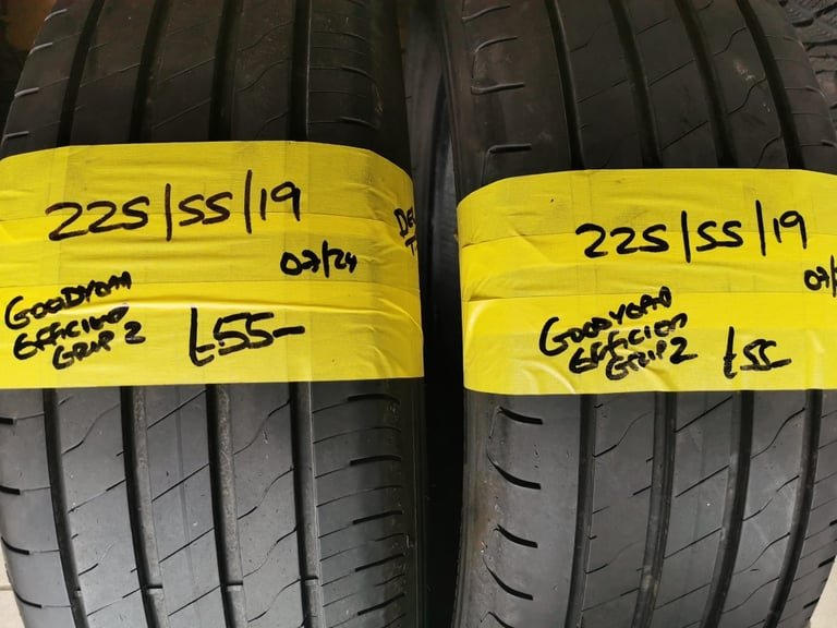 225 / 55 / 19 GOODYEAR EFFICIENT GRIP 2 TYRES - TWO AVAILABLE