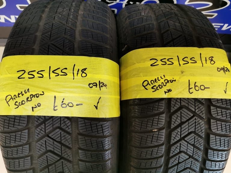 255 / 55 / 18 PIRELLI SCORPION TYRES - TWO AVAILABLE