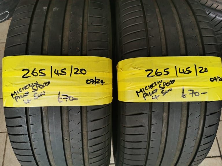 265 / 45 / 20 MICHELIN PILOT SPORT 4 SUV TYRES - TWO AVAILABLE