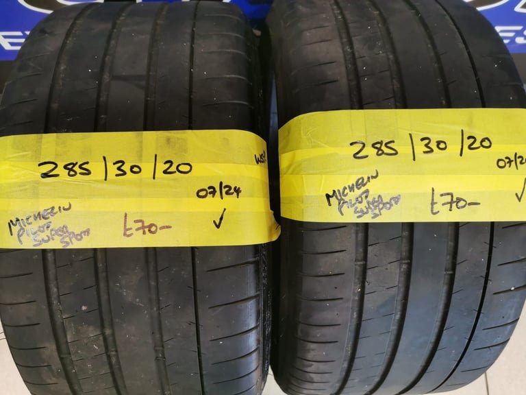 285 / 30 / 20 MICHELIN PILOT SUPER SPORT TYRES - TWO AVAILABLE