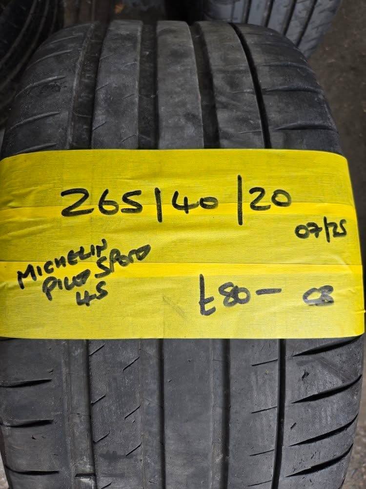 265 / 40 / 20 MICHELIN PILOT SPORT 4S TYRE - FITING AVAILABLE