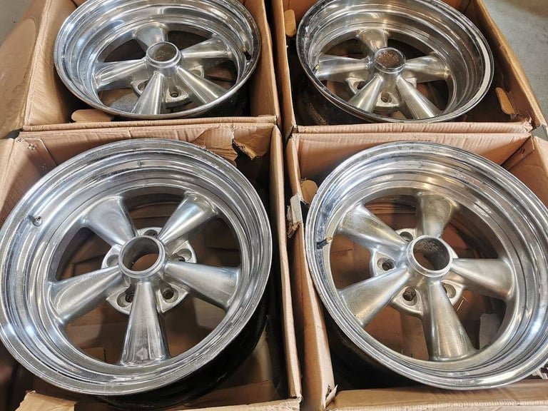 image-304.jpeg 17" AMERICAN RACING DEEP DISH CHEVROLET WHEELS 8 X 17" - 5 X 110 FITMENT - Image 1