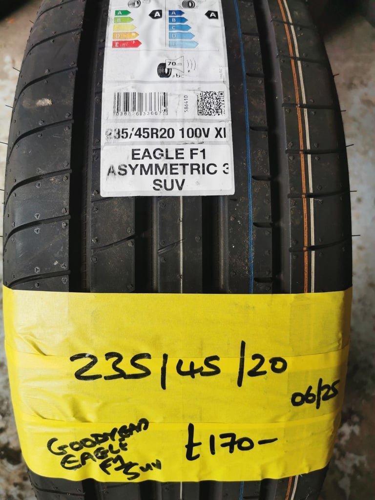 235 / 45 / 20 GOODYEAR EAGLE F1 SUV TYRE - NEW - FITTING AVAILABLE