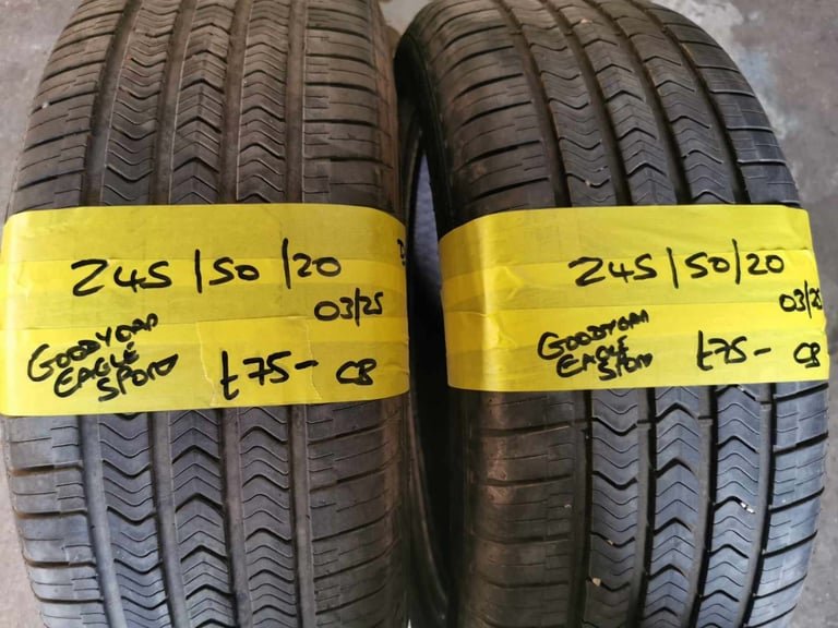 245 / 50 / 20 GOODYEAR EAGLE SPORT TYRES - TWO AVAILABLE