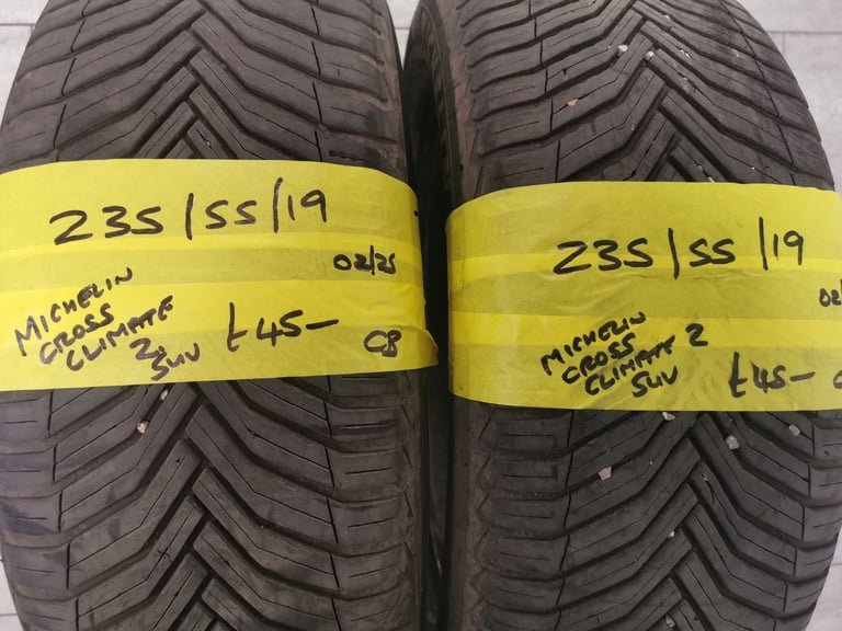235 / 55 / 19 MICHELIN CROSS CLIMATE 2 SUV TYRES - TWO AVAILABLE