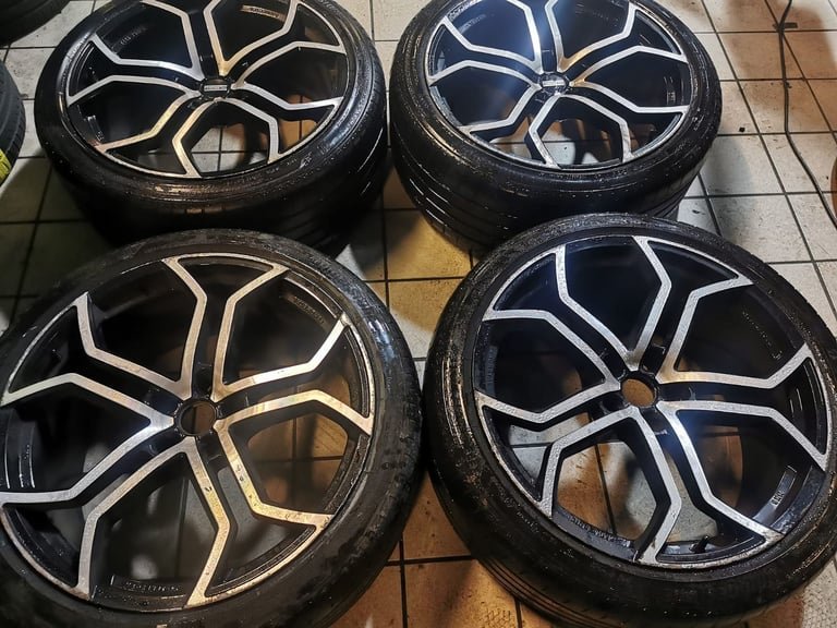 22" FONDMETAL XXR ALLOY WHEELS / TYRES - AUDI Q7 - 5 X 130 FITMENT