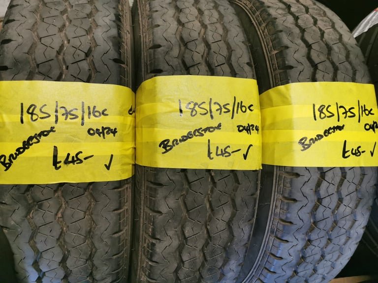 185 / 75 / 16C BRIDGESTONE COMMERCIAL TYRES - THREE AVAILABLE