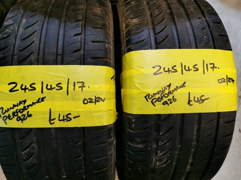 245 / 45 / 17 RUNWAY PERFORMANCE TYRES - TWO AVAILABLE