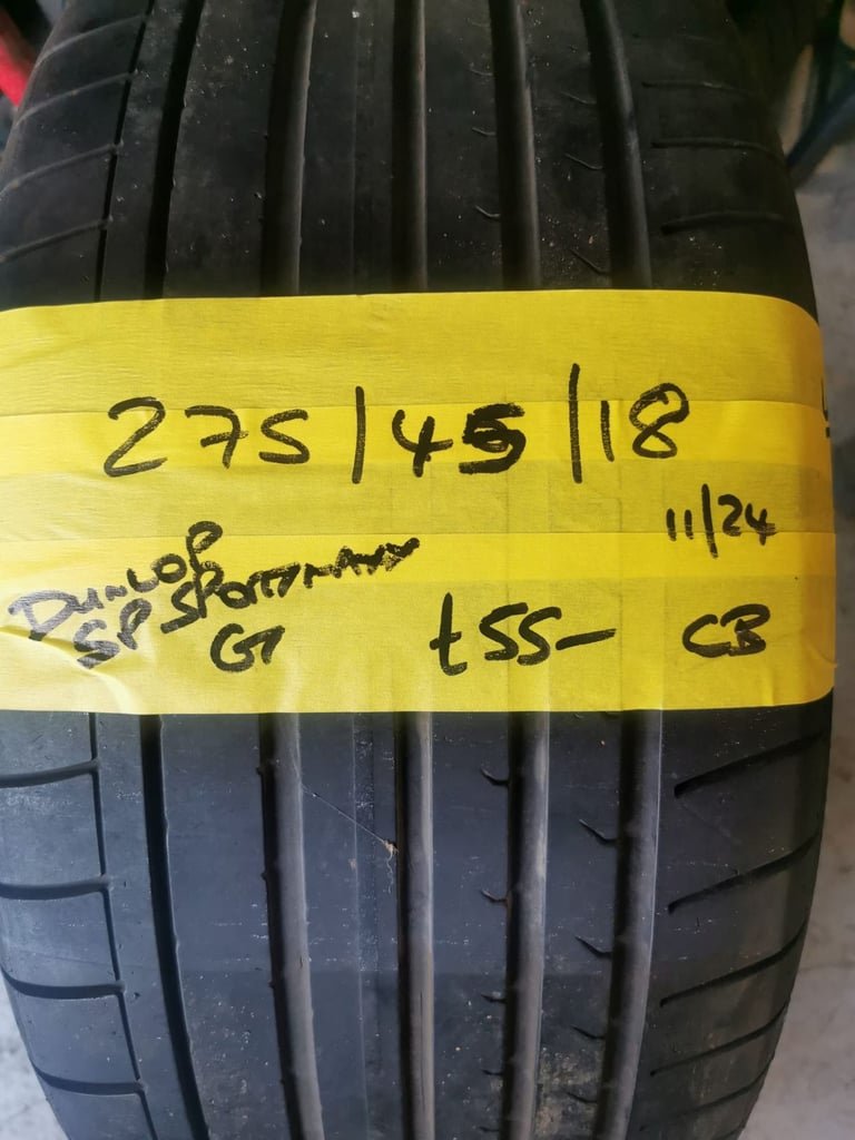 275 / 45 / 18 DUNLOP SP SPORTMAXX GT TYRE - FITTING AVAILABLE