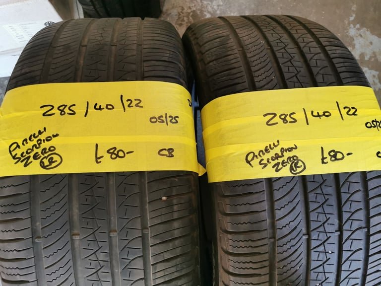 285 / 40 / 22 PIRELLI SCORPION ZERO TYRES - TWO AVAILABLE