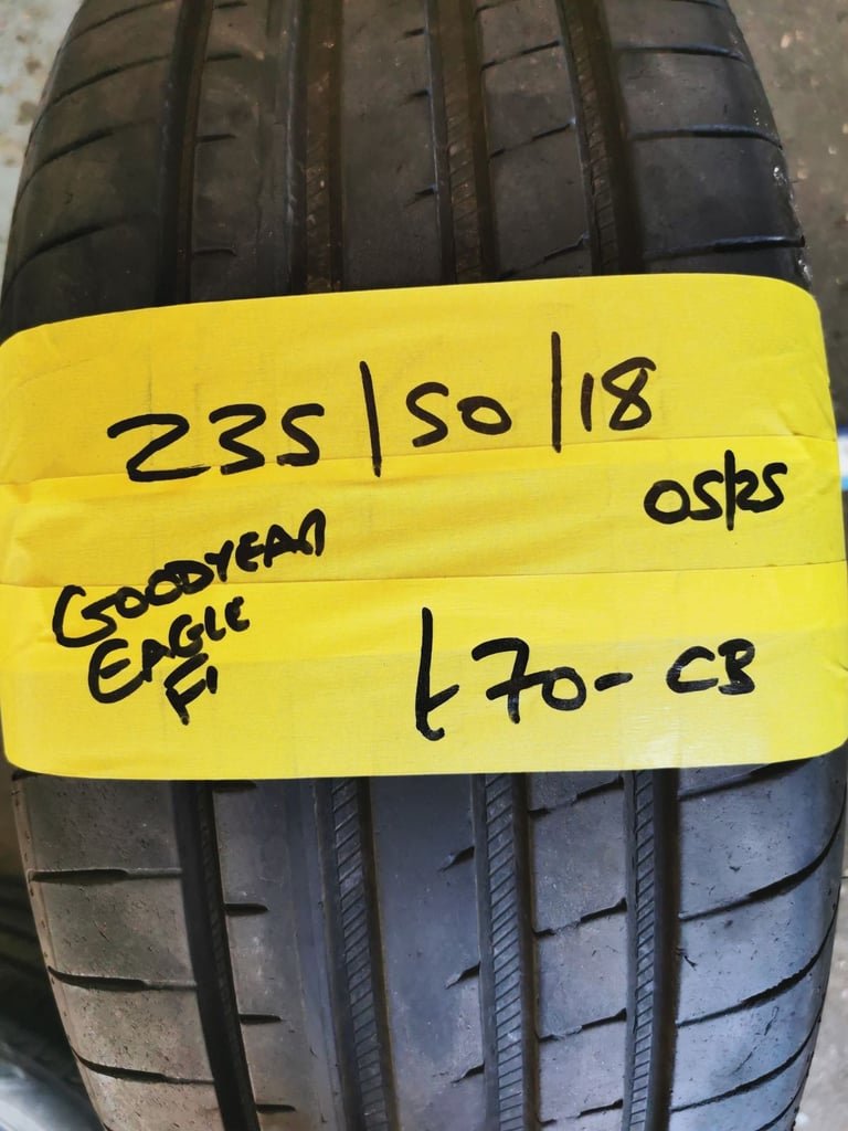 235 / 50 / 18 GOODYEAR EAGLE F1 TYRES - TWO AVAILABLE