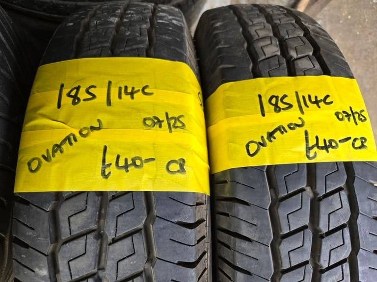 185 / 14C OVATION COMMERCIAL TYRES - TWO AVAILABLE