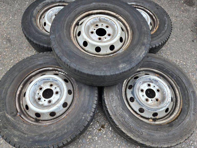 16" CITROEN RELAY / PEUGEOT BOXER STEEL WHEELS / TYRES WITH 225/75/16C TYRES