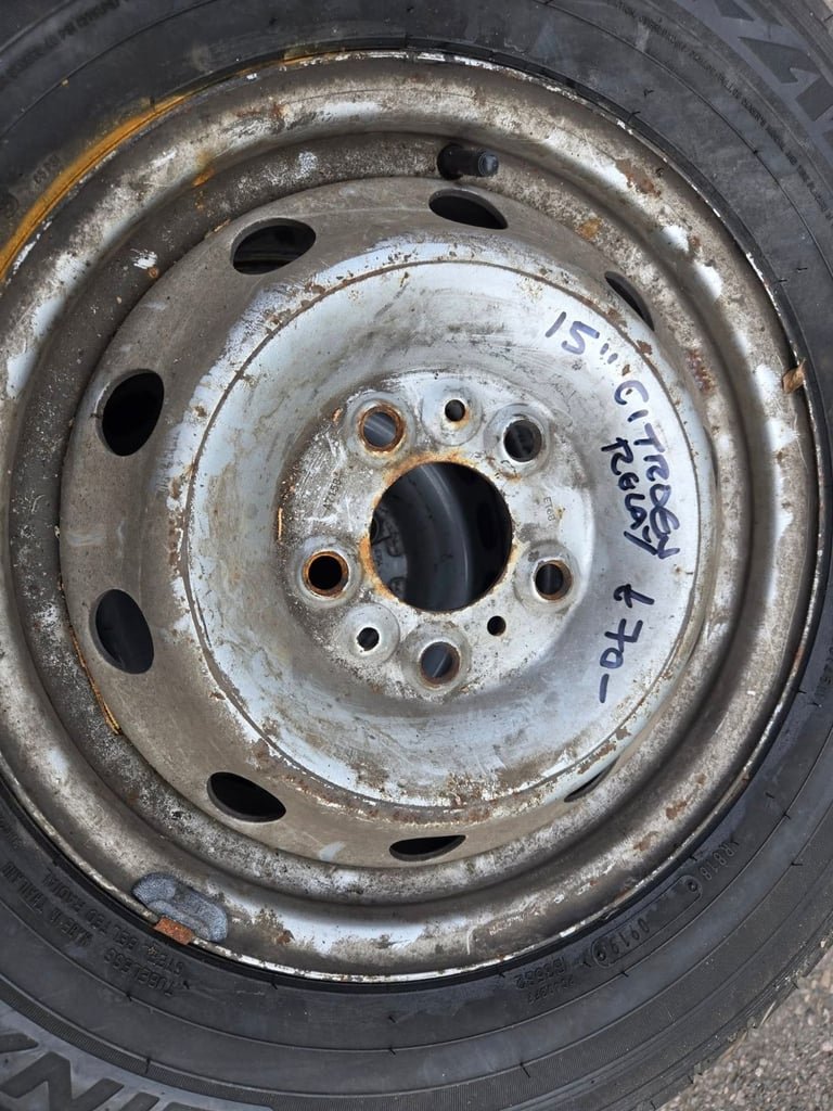 image-411.jpeg 15" CITROEN RELAY / PEUGEOT BOXER STEEL WHEELS / TYRES - Image 1