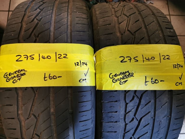 275 / 40 / 22 GENERAL GRABBER GT TYRES - TWO AVAILABLE