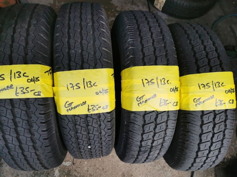 175 / 13C GT MAXMILER TYRES - FOUR AVAILABLE