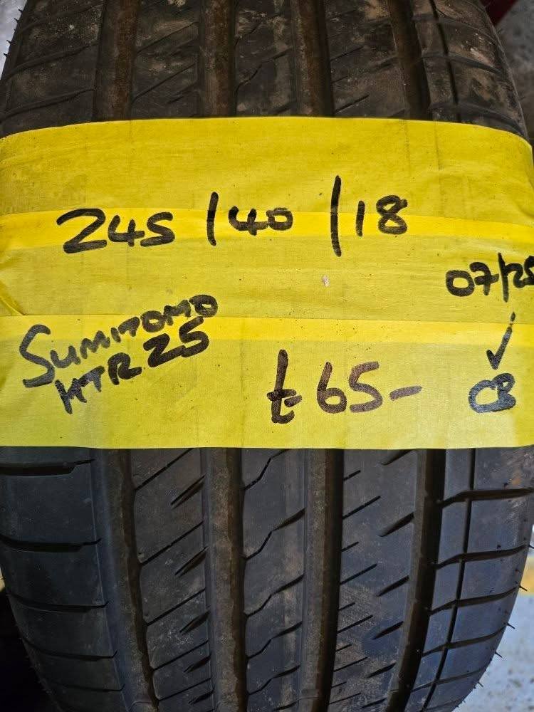 245 / 40 / 18 SUMITOMO HTR Z5 TYRE - FITTING AVAILABLE