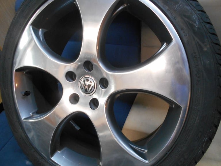20" VOLKSWAGEN MONZA STYLE ALLOY WHEELS / NEW TYRES - AUDI / VOLKSWAGEN