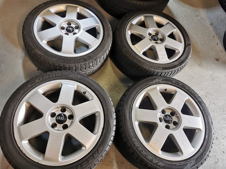 17" AUDI TT ALLOY WHEELS / TYRES 5 X 100 FITMENT