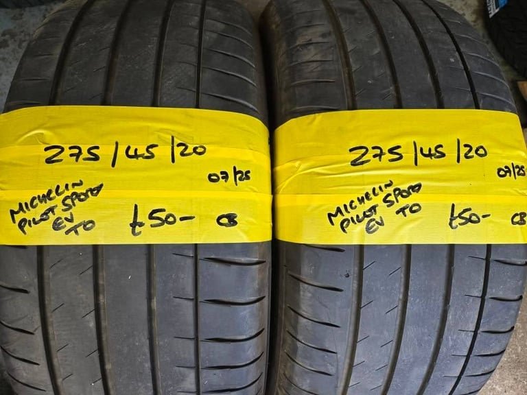 275 / 45 / 20 MICHELIN PILOT SPORT EV TYRES - TESLA FITMENT - TWO AVAILABLE