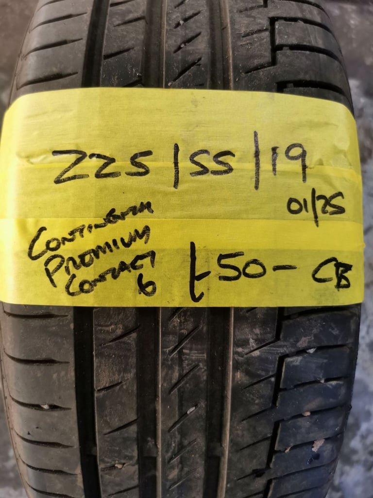 225 / 55 / 19 CONTINENTAL PREMIUM CONTACT 6 TYRE