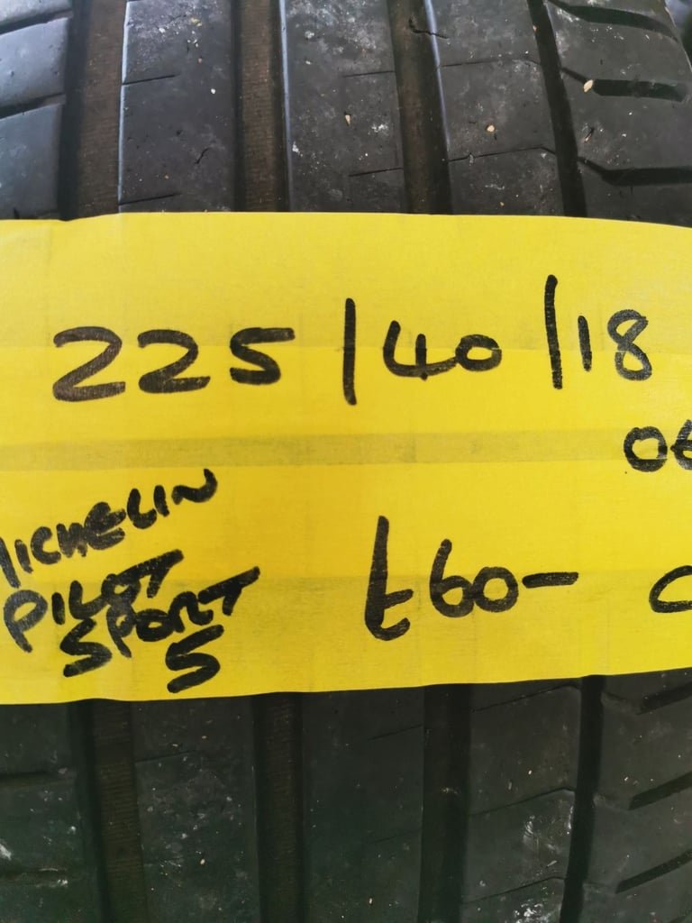 image-518.jpeg 225 / 40 / 18 MICHELIN PILOT SPORT 5 TYRE - FITTING AVAILABLE - Image 1